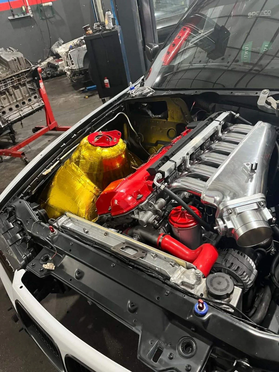 Engine bay BMW E36 M50 Turbo